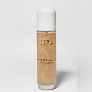 NWB Sand +Fog Moroccan Amber 4 oz Illuminating Body Oil